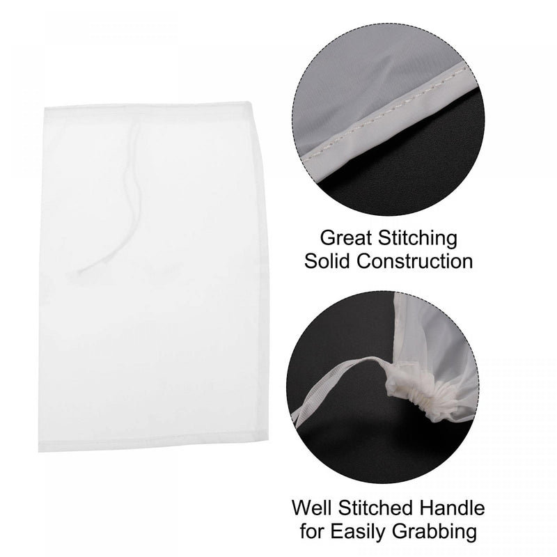 uxcell Paint Filter Bag 300 Mesh (11.8"x7.9") Nylon Strainer for Filtering Paint, Gasoline, Fuel