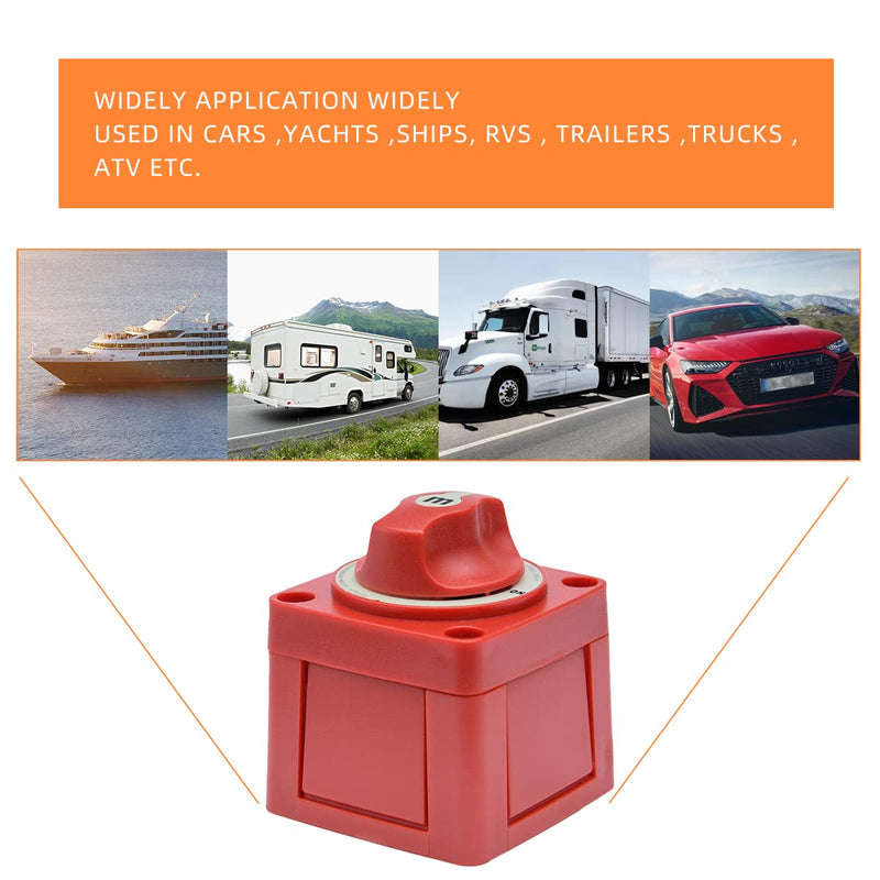 M Series Battery Switch 6006, Marine Battery Switch 48V 300A Power, for Boat Battery Single Circuit On/Off