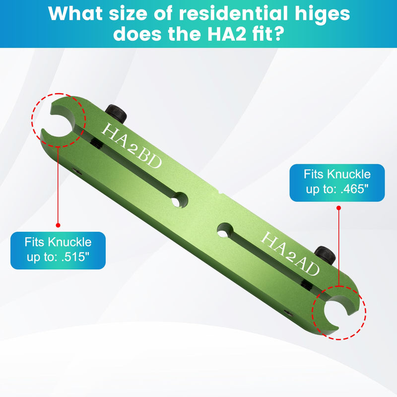 HA2 Door Hinge Adjustment Tool for Residential Hinges, Door Hinge Tool for Fixing Sagging Door, Double Sided Residential Repair Tool in Smaller Residential Sizes HA2