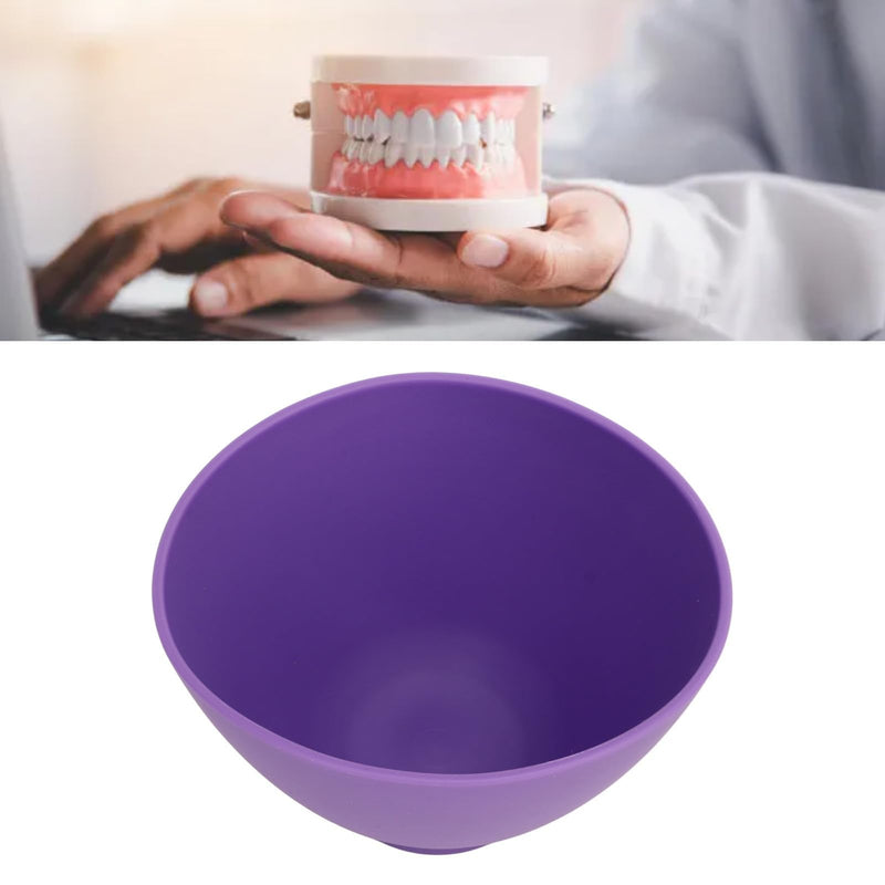 ZJchao 1PCS Colourful Lab Flexible Alginate Rubber Mixing Bowl, Dental Mixing Bowl, Silicone Mixing Cups, Lightweight, Multipurpose, Strong Durability, Reusable, Material
