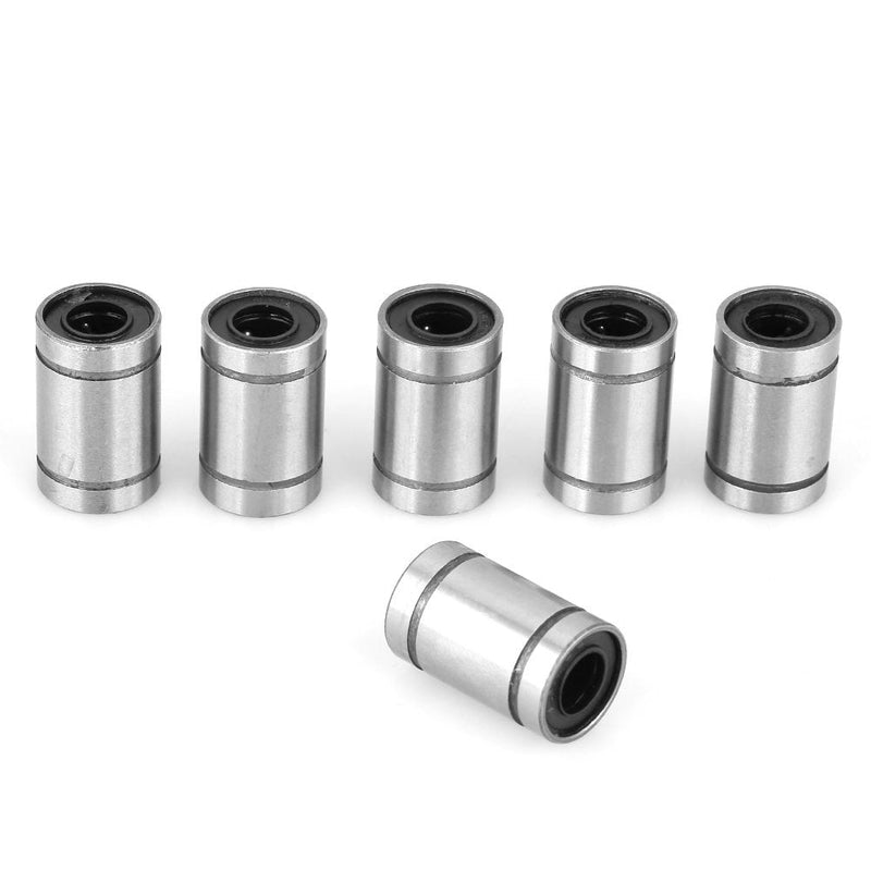 8pcs Linear Ball Bearings, Linear Motion Ball Bearing Bushing for 3D Printer CNC Parts LM6UU 6mm