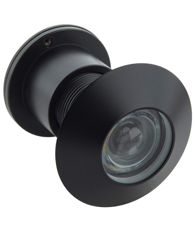 Earl Diamond - Solid Brass Door Peep Holes for Front Door, 220-Degree Door Viewer Peephole with Heavy Duty Rotating Privacy Peephole Cover for 1-21/32" to 2-1/8" Thick Door (Modern Black) Modern Black