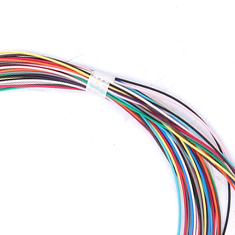 Garosa Fiber Optic Pigtail, 12 Strand Fiber Optic Pigtail LC/UPC Single Mode Low Insertion Loss with Ceramic Ferrule 1.5m for Optical Fiber LAN, Optical Fiber Communication System