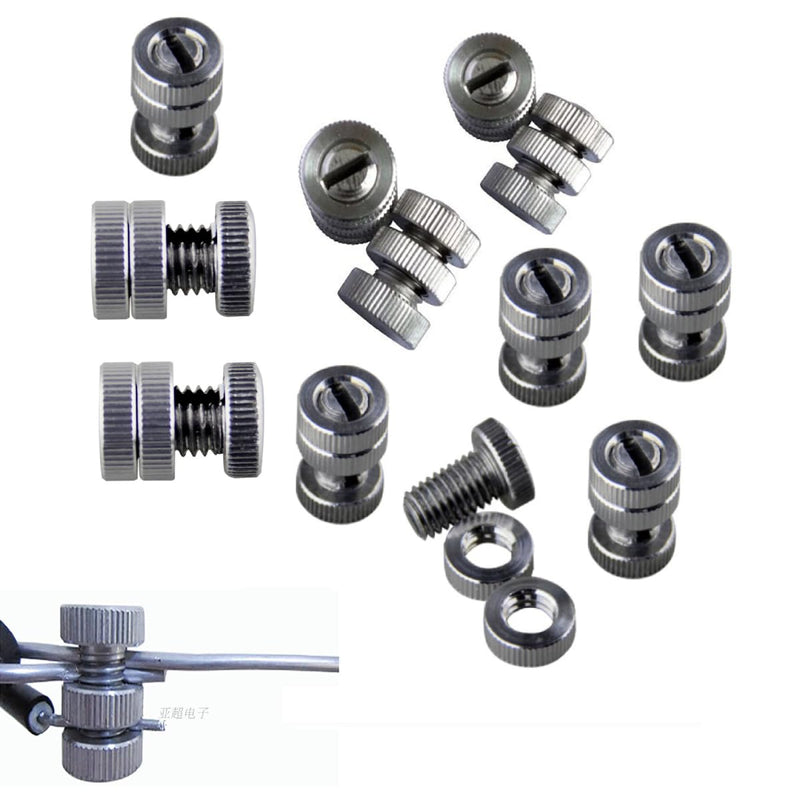 Split Bolt Joint Clamp Wire Connectors with Tightener in line Tensioner for Electric Fence, 14 Pieces