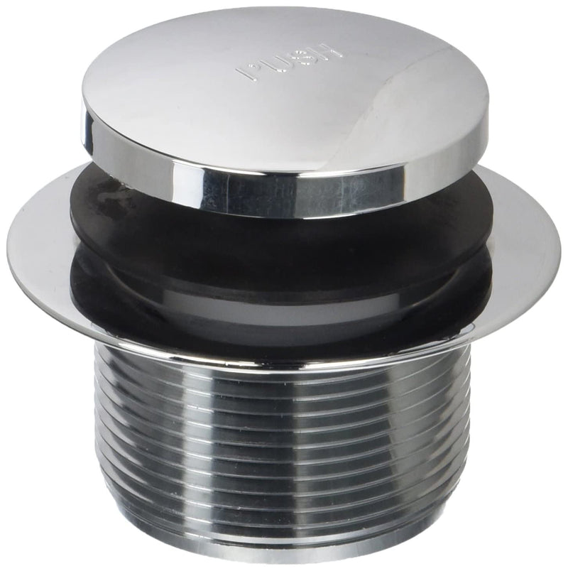 Westbrass Y593244CP White Tubular Tip-Toe Bath Waste and Overflow Assembly, Polished Chrome 1 Pack