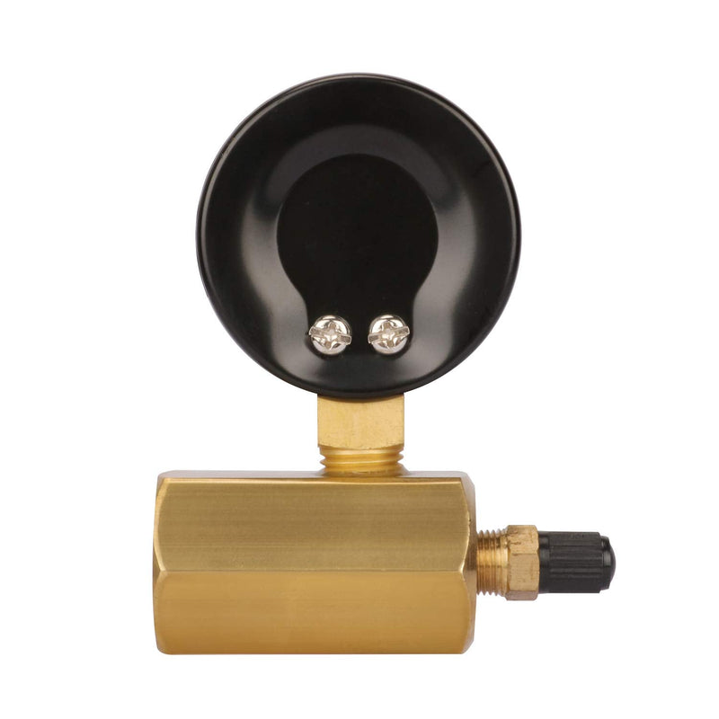 MEASUREMAN 2" Brass Gas Pressure Test Gauge Assembly, 3/4" FNPT Connection, 0-30 psi/kpa, +/-3-2-3% Accuracy 0-30psi/kpa Brass body