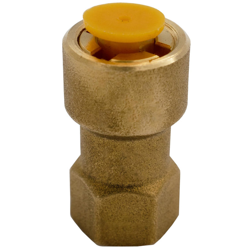 Supplying Demand SB1 1/4 Inch Flare Quick Connect HVAC Brass Coupler Fitting (Pack of 2) 1/4 Inch (Pack of 2) 1/4" SB1 Flare