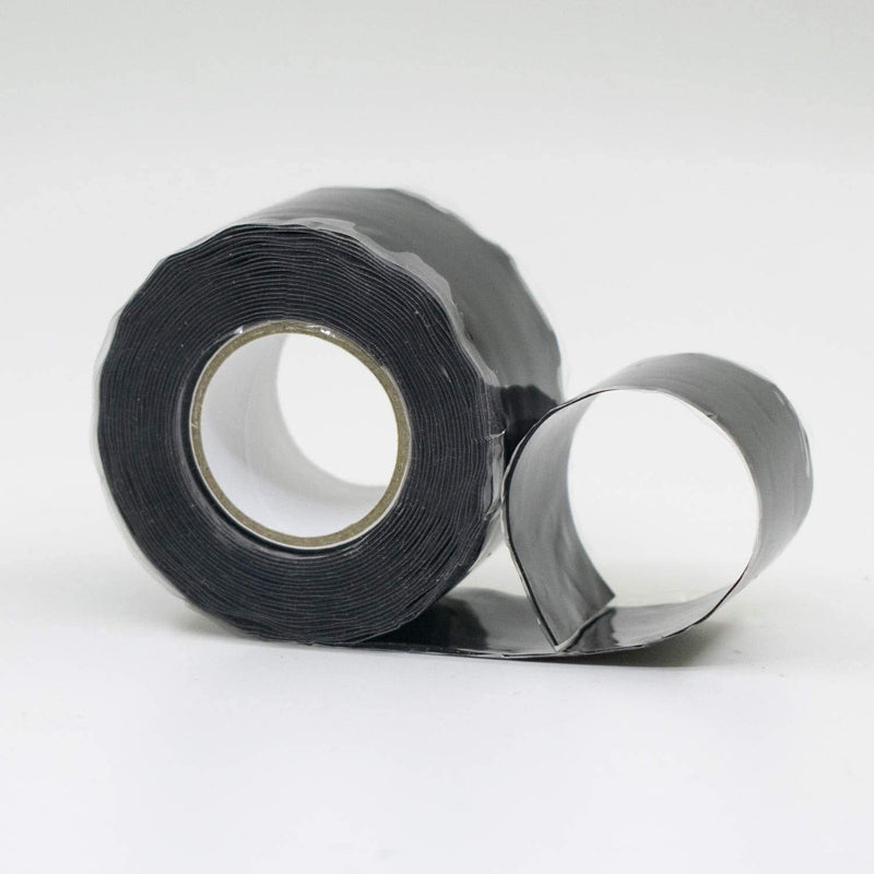 1 Inch x 5 FT Black Self-Fusing Silicone, Thickness 1mm Hose Repair Tape, Heavy Duty and Leak Proof Rubber Hose Tape, Pipe for Water - Black 1mm (Thickness)