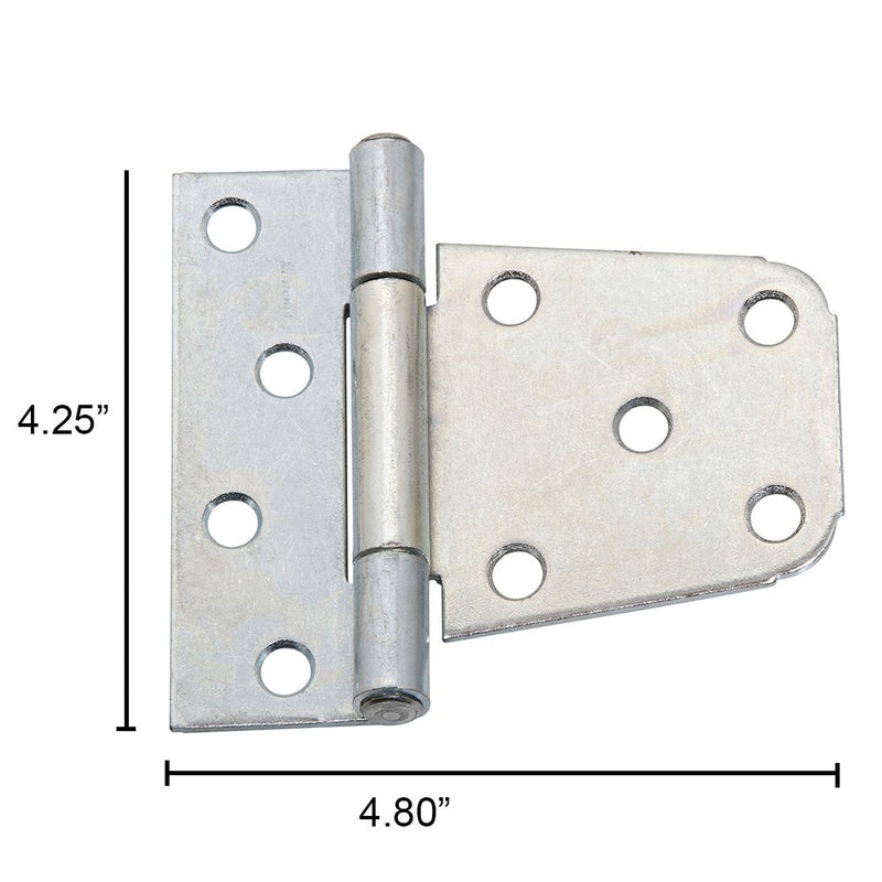 National Hardware N238-212 V287 Extra Heavy Gate Hinges in Galvanized, 2 pack