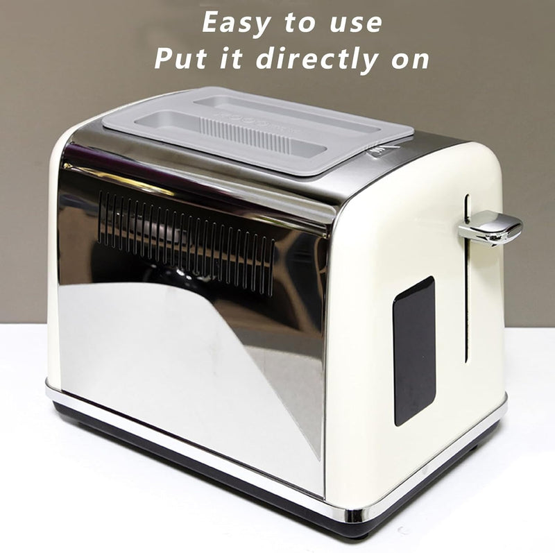 Black Toaster Appliance Top Cover, Silicone Toaster Lid Toaster Cover, Bread Machine Cover for Sandwich Machine Part Accessories Black, Toasters