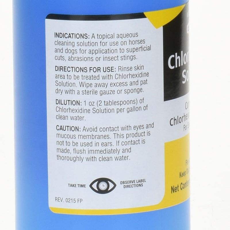 Pet MD Chlorhexidine Solution 2% Flush for Dogs, Cats, & Horses - Flush & Wash for Hot Spots, Abrasions, Superficial Cuts, Insect Bites & Stings 16 oz - PawsPlanet Australia