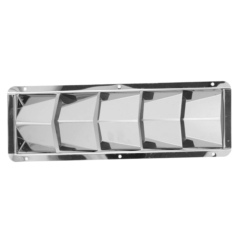5 Slots Boat Loered Vent, Stainless Steel Louvered Ventilators, Marine Yacht Grille Ventilators Cover for Yachts