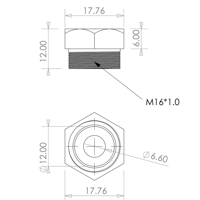 A Series Hand Rivet nut Gun Mandrel and Nose Pieces Accessary(SAE 1/4-20 2 Pack)