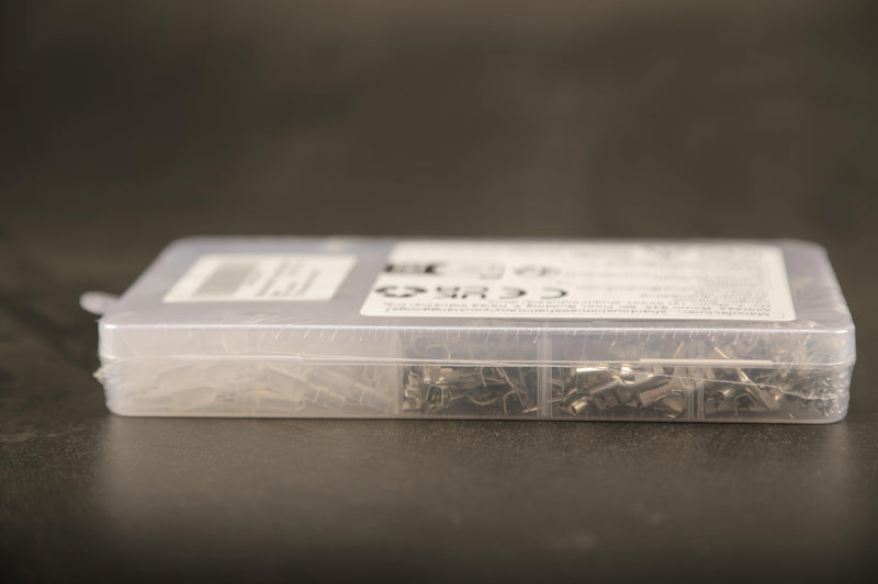 540pcs 2.8mm 4.8mm 6.3mm Male and Female Spade Connectors Kit with Insulating Sleeve, Crimp Connectors Crimp Terminals Electrical Connectors, Electrical Terminals for Electrical Wiring 540