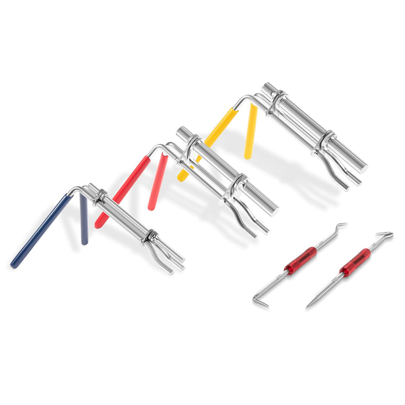 Hydraulic Cylinder Seal Kit-Rod Seal Install Tool-Hydraulic U-Cup Twistor Installation Tool Seal Twistor Install Tool Set with 2 Side Pick & Hook Multi Tool 5PCS