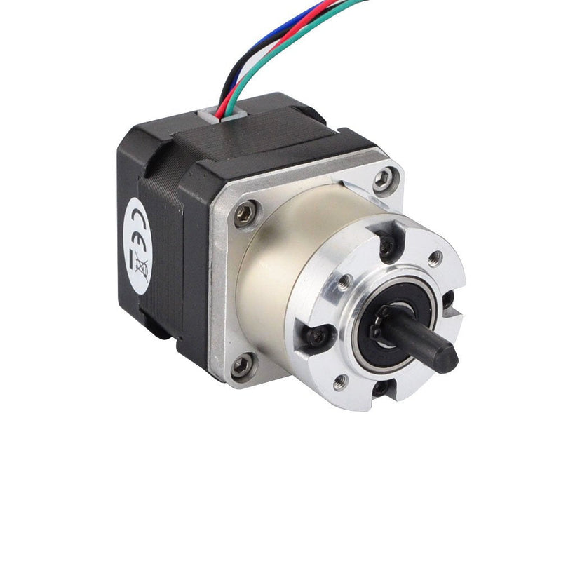 STEPPERONLINE 5:1 Planetary Gearbox Nema 17 Stepper Motor 0.4A for DIY CNC Robot 3D Printer
