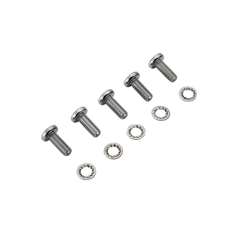 5PCS Screws Chrome Front Disc Brake Rotor TORX Bolts Fit for Harley davidson Touring Dyna Softail Sportster Street Glide with Cast Wheels OEM #43655 5/16-18