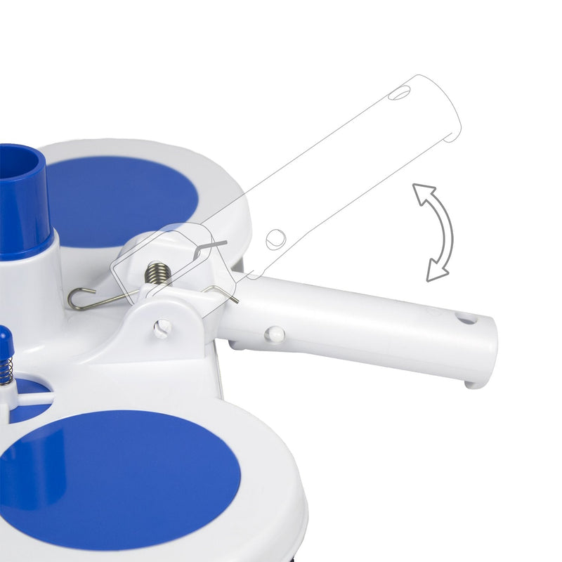 Poolmaster Deluxe Weighted Vinyl Liner Pool Vacuum Head With Air-Relief Valves, Safe Cleaning for Inground & Above-Ground Pools – Fits 1-1/4" & 1-1/2" Hoses Medium