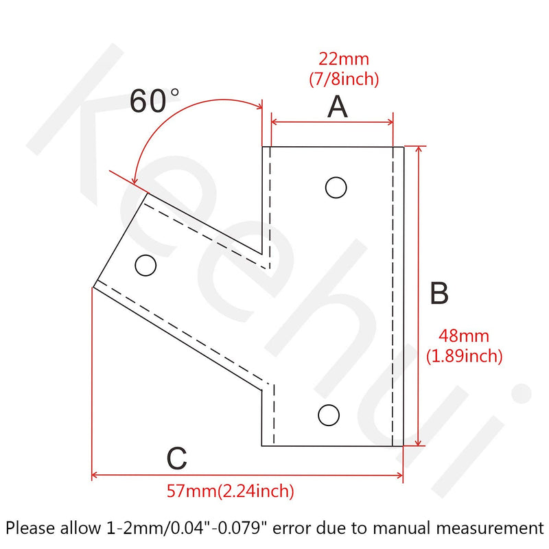 316SS Right Side and Left Side Marine Grade Handrail Fitting 60° Deck Hand Tee for 7/8 inch Tube/Pipe of Boat Marine Solid pair for 7/8inch tube