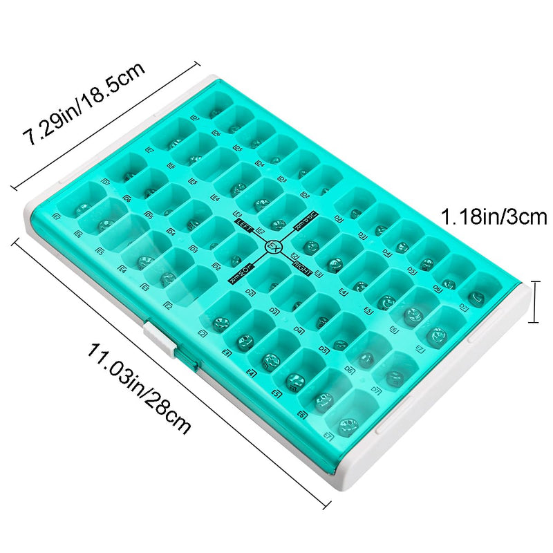 Dental Preformed Temporary Crown Molar Metal Orthodontic Material 48Pcs | Primary Molar Stainless Steel Teeth Crown Dentistry Therapy Tools For Kid and Adult