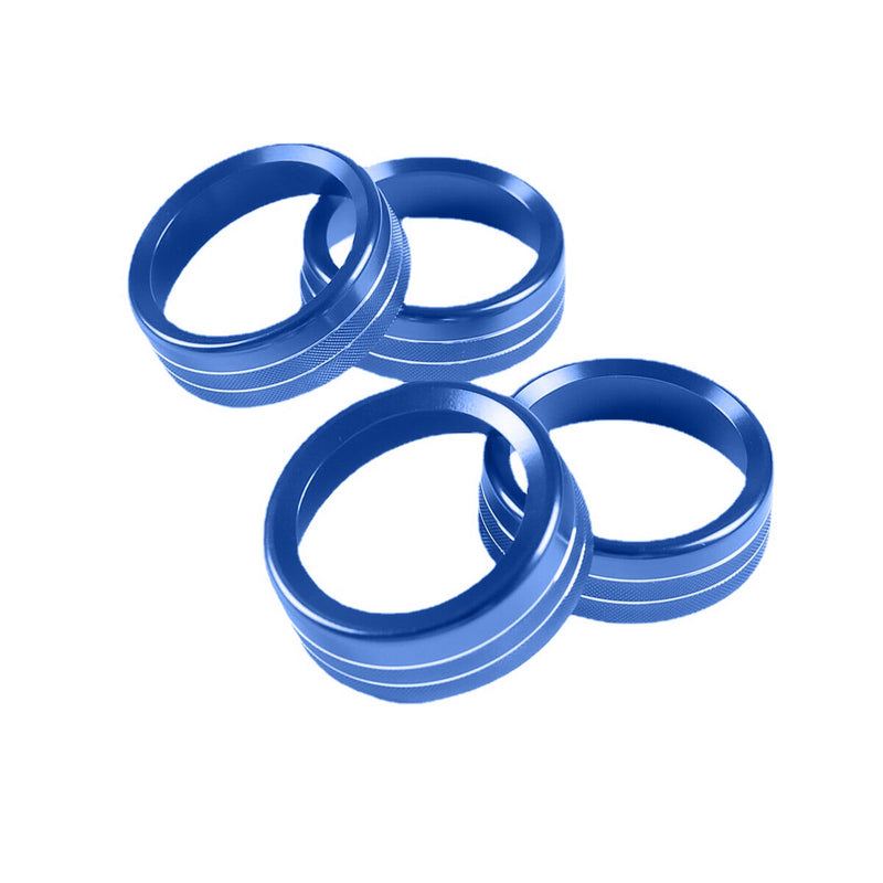 8PC AC Knob Covers & Inner Vent Rings for Tacoma 2016-2023, Blue 2016-2023 | AC Covers + Inner Vent Rings | 8PC