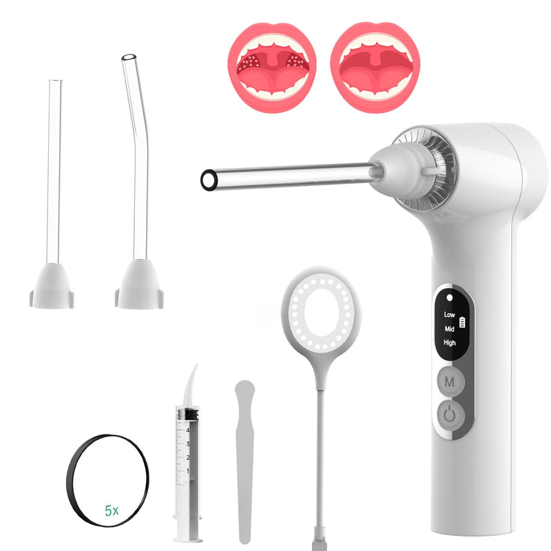 Upgraded Electronic Tonsil Stone Remover，Tonsil Stone Remover Vacuum，Tonsil Stones Removal kit，Tonsil Stone Extractor，7 in 1 Kit