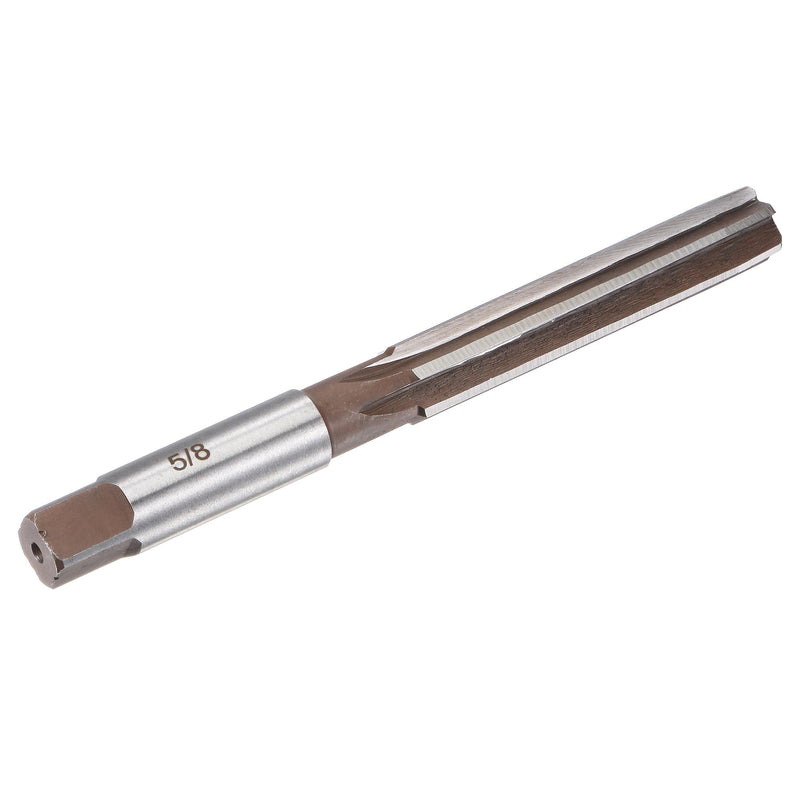 uxcell 5/8" Hand Reamer H8 Accuracy Alloy Tool Steel 6 Flutes Straight Shank Milling Cutter Tool 5/8"