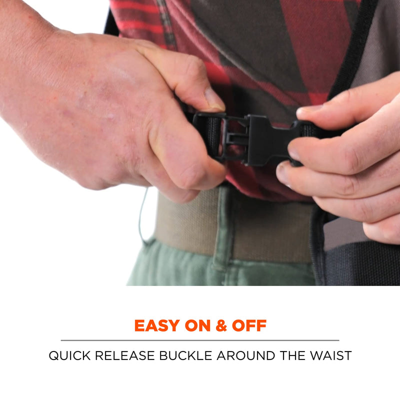 Ergodyne - 13694 Arsenal 5704 Torso Length Work Tool Apron, 22-Pockets, Gray