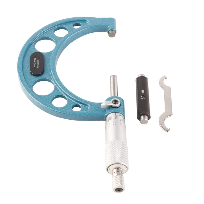 Outside Micrometer Outer Diameter Micrometer Gauge Micrometers Tool Measurement for Metric Thickness Outside Micrometers (50-75mm) 50-75mm