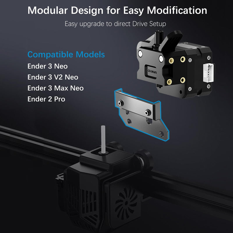 2023 Official Creality Ender 3 Neo Sprite Direct Drive Sprite Extruder Kit, Dual Gear Extruder SE-Neo Creality Ender 3 Neo/Ender 3 V2 Neo/Ender 3 Max Neo/Ender 2 Pro 3D Printers, for Neo Version