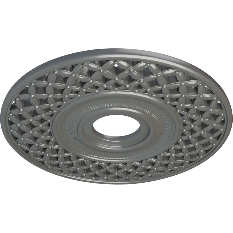Ekena Millwork CM22RBSLS 22-1/4 x 4-3/4 x 1-1/4 Robin Ceiling Medallion, Silver Silver (Metallic Series)
