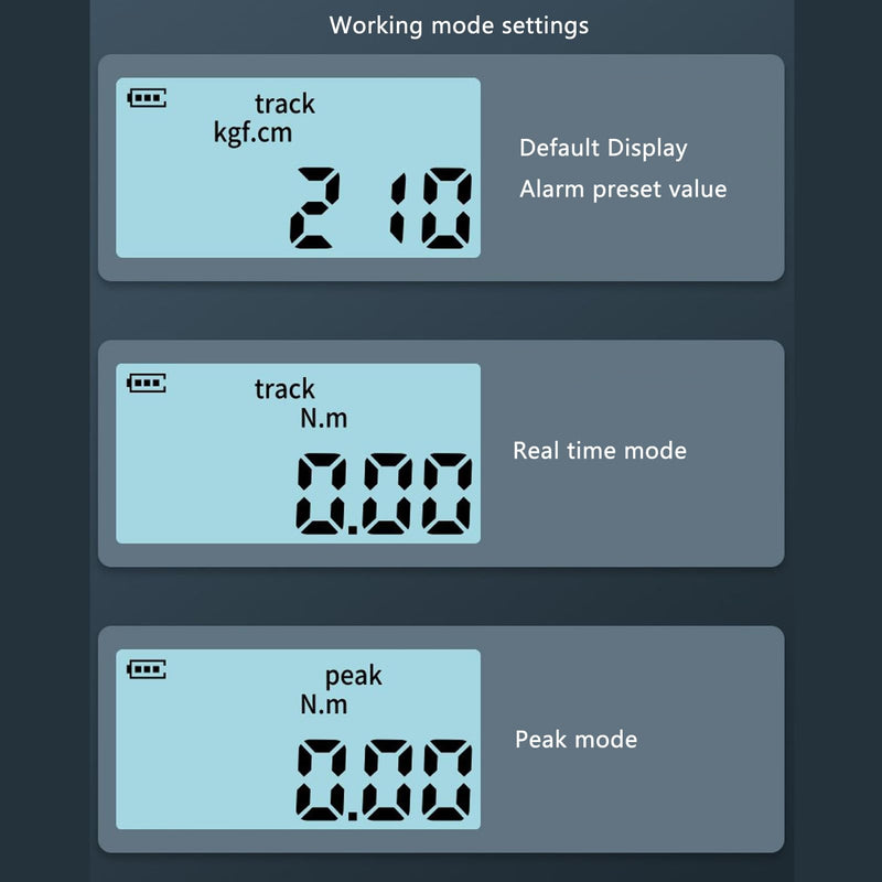 Digital Gauge, High Precision 1/2 6 to 200N.m Meter Wrench Adapter with Backlit Display, Light Reminder, Electronic Wrench Adapter for Work