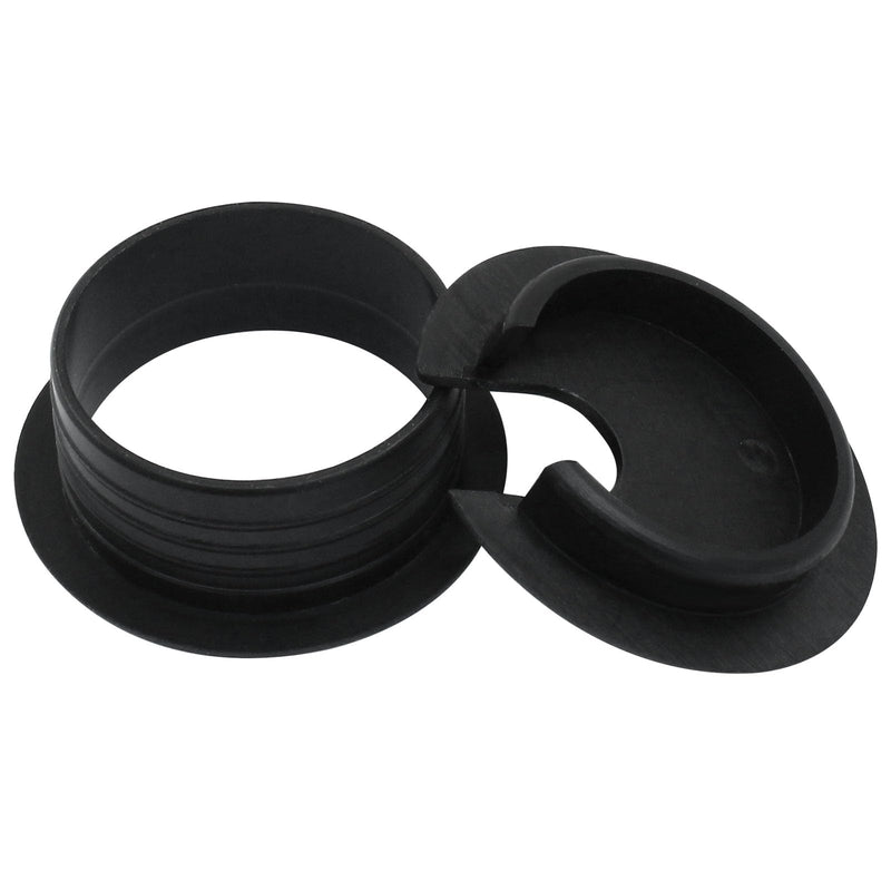 1-1/2" Desk Grommet Black, 2pcs Desk Table Plastic Cable Hole Cover pc Computer Desk Round Wire, Table Cord Wire Organizer Caps, Desk Hole Grommet for Home, Office, TV Stands Tabletops 1-1/2" / 38mm 2