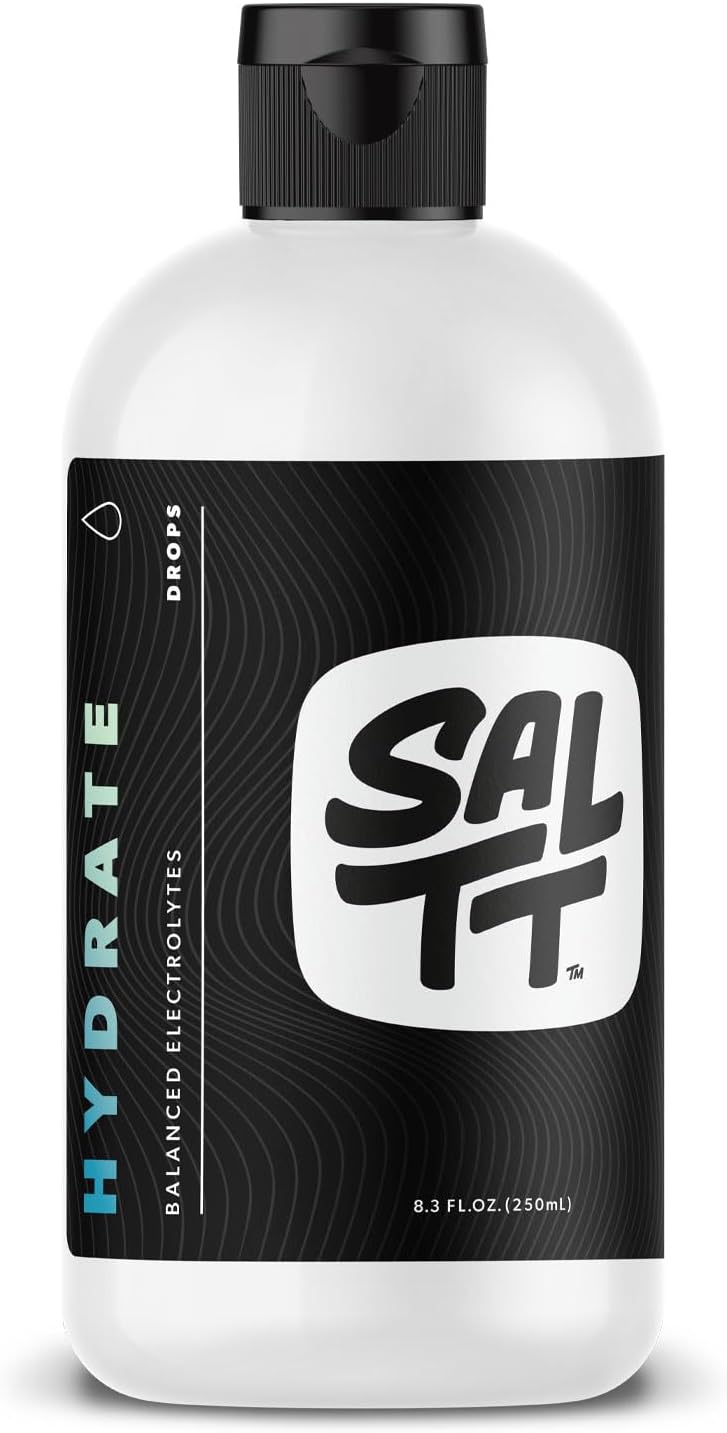 Keto Chow |  Hydrate (8.3 oz) - Electrolytes Drops - Energy Boost - Sodium, Potassium, Magnesium, Zinc, Copper - Unflavored - Ultra Low Carb - Zero Sugar, Vegan, Gluten Free, Non GMO - NewNest Australia