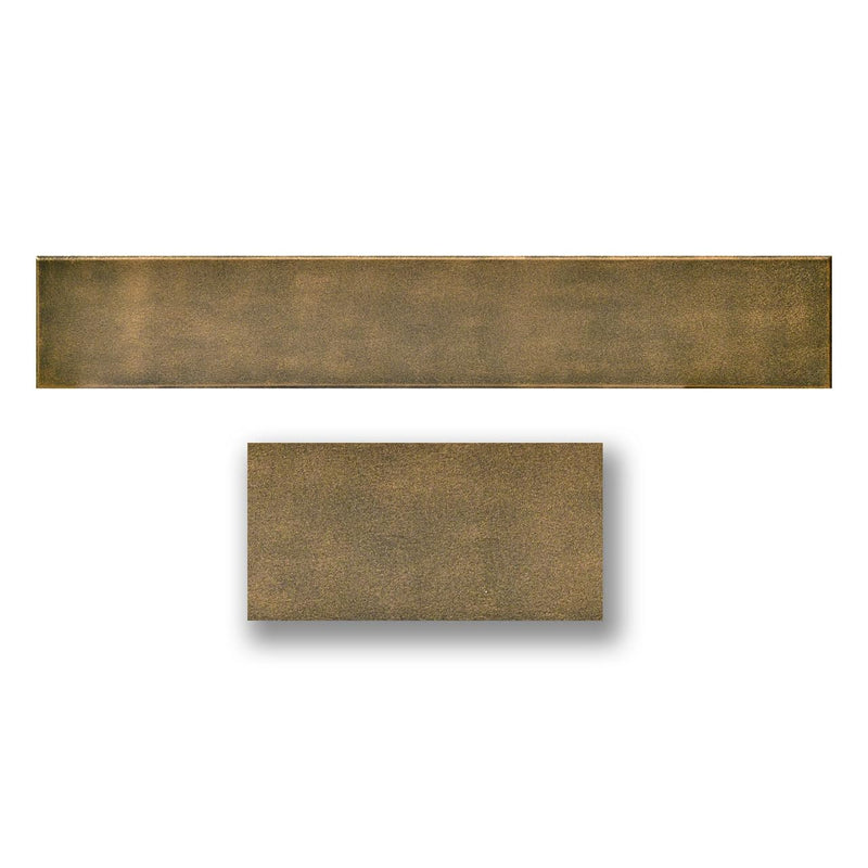 A La Maison Ceilings WPab-12 Hand Painted Foam Wood Ceiling Planks 39 in x 6 in, Antique Brass, Pack of 12