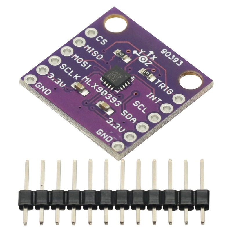 MLX90393 for Digital 3D Hall Sensor Three-Displacement Angle Rotate 3D Position Sensor Module