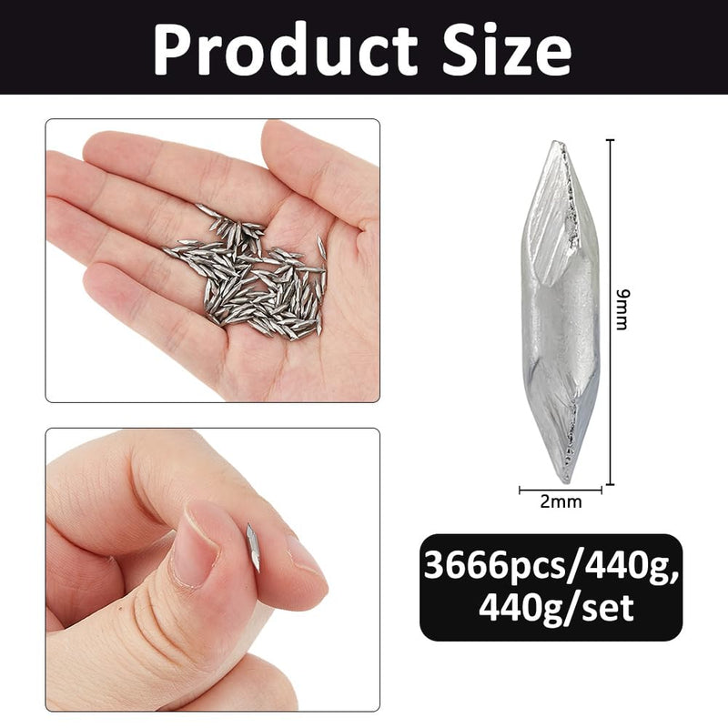 SUPERFINDINGS About 3666pcs/440g Stainless Steel Polished Beads 9mm Bicone Tumbling Media Pins Burnishing Media for Rust Removal Rough Polishing Precsion Polishing Jewelry Polishing,Diameter:2mm