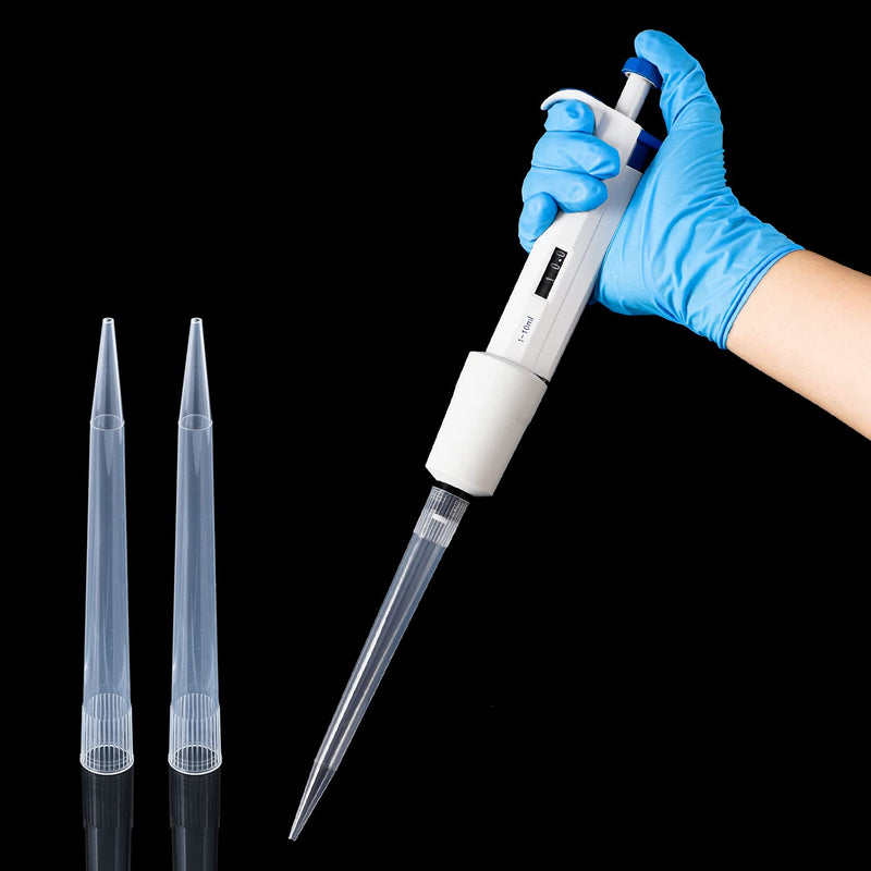FOUR E'S SCIENTIFIC 10ml Pipette Tips Microchemical Disposable Liquid Pipettor Tips 10mL 100pcs Autoclavable Polypropylene (PP) 100
