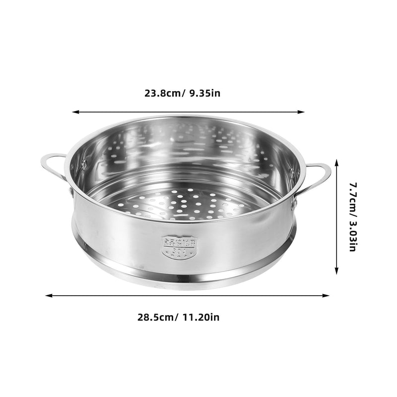 Amosfun Stainless Steel Steamer Basket 22Cm Steaming Insert Dishwasher Safe Steamer for Buns Rice Eggs Sweet Potatoes Potatoes Fish Seafood Corn Kitchen Cooking