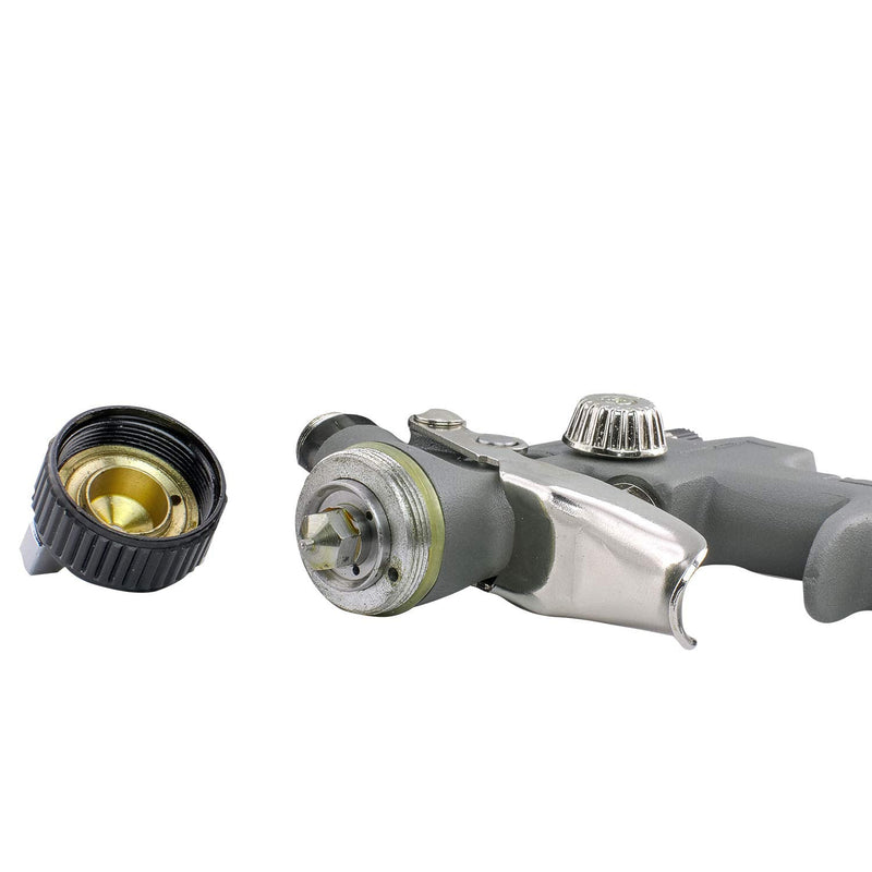 NuMax SPS14 Pneumatic 1.4mm Tip HVLP Gravity Feed Spray Gun with 600cc Plastic Cup 1.4mm Tip, 600cc Cup