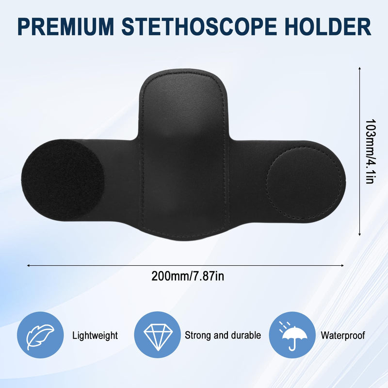 Stethoscope Holder Compatible with EKO,PU Leather | Lightweight,Medical Core 500 Digital Stethoscope Accessory for Physicians, Nurses & Students