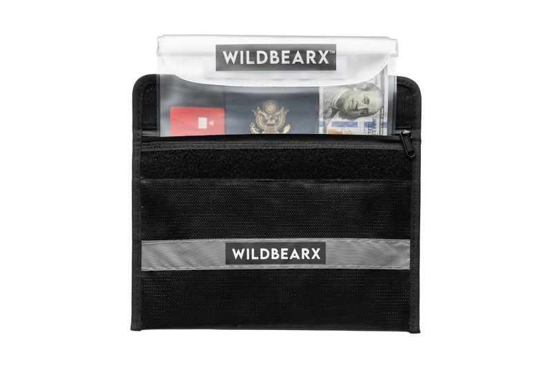 Fireproof and Waterproof Document Bag – 11" x 7.5" Fire Resistant Safe Storage Document Bags with Zipper Cash, Money, Passport, Files & Valuables – Home & Office Safety Bag