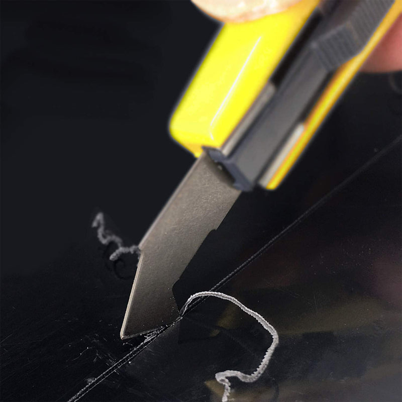 YouU 1pcs Acrylic Cutter and 10 Pcs Blade Set with Mini Box,Multi-Use Cutter with Cutting Blade/1pcs Tungsten Carbide Scribe and Etching Pen（Silver）