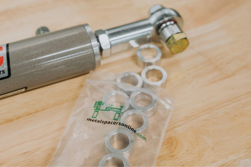 Aluminum Spacer 3/8" OD x 1/4" ID, Round Spacer, Unthreaded Standoff, Bushing, Plain Finish, Fits Screws Bolts 1/4" or M6 by Metal Spacers Online (1" Length, 10 Pack) 1" Length