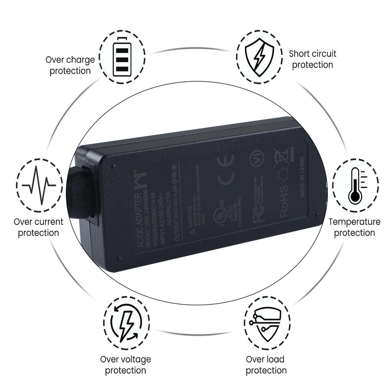 24V 4A Power Switching Adapter Replacement for BambuLab AMS 2Pro Automatic Material System: Enabling Multi-Color Filament Printing Drying Functionality 3D Printer Accessories