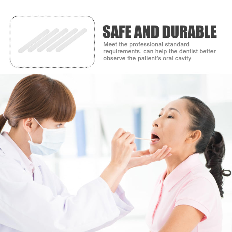 ibasenice 25pcs Spatula Plastic Depressors Bulk Clinic Depressors Stirring Stick Stir Sticks Pp Stirring Rod Glue Sticks Wood Disposable White