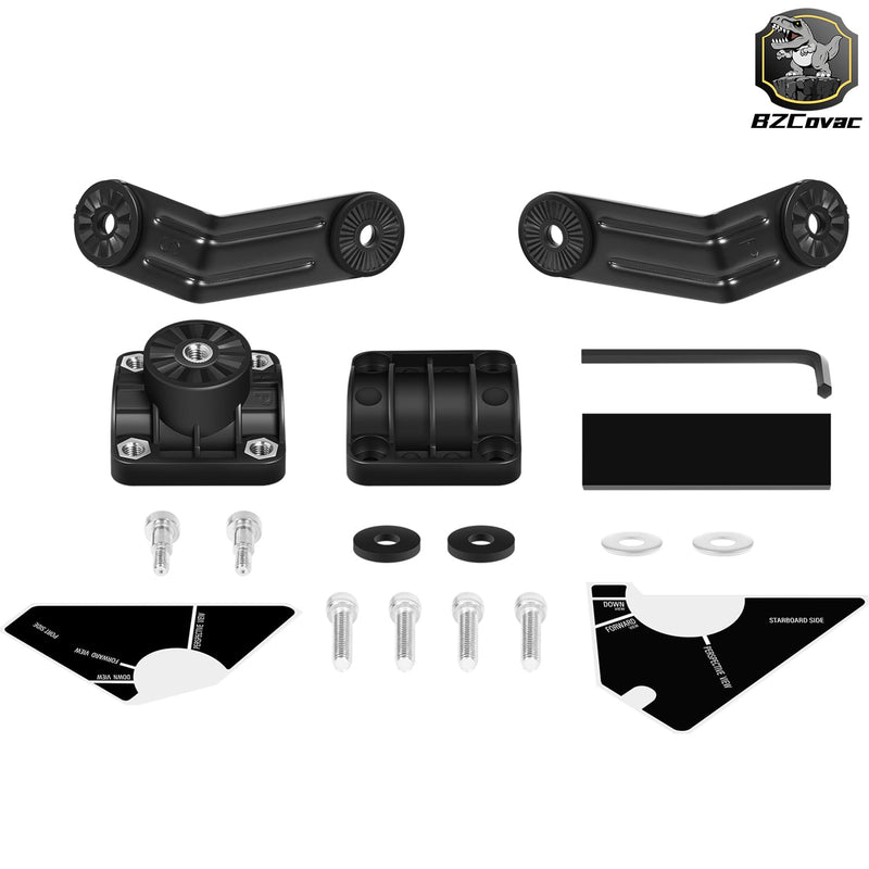 Perspective Mode Mount for Garmin Panoptix LVS32 Transducer - Compatible with GPSMAP and ECHOMAP Chartplotters, 010-12970-00 LVS32 Transducer Pole Mount
