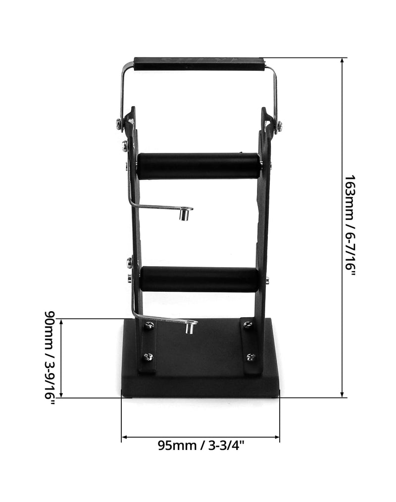 QWORK Dual Solder Dispenser Reel Solder Reel Stand, Adjustable Roll Holder Reel Dispenser, Spool Feeder Welding Tool