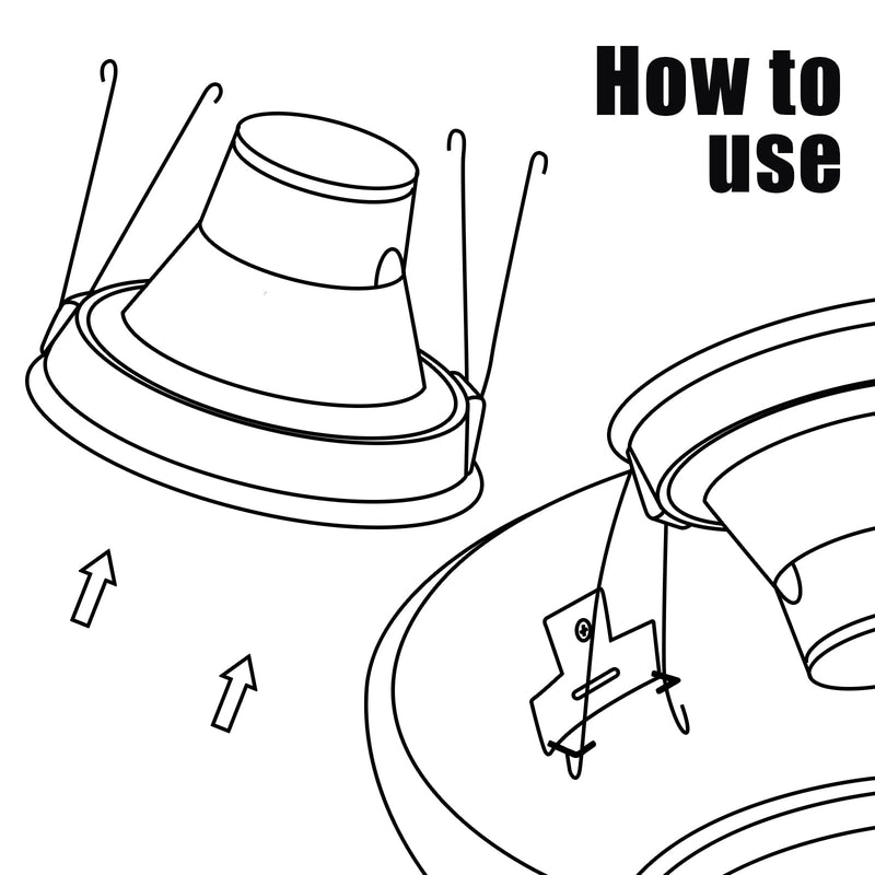 10 Pack Recessed Lighting Springs Torsion Spring Clips for Recessed Lighting Accessories Metal Recessed Light Spring Clips Recessed Lighting Trims, 8.25 x 1 x 0.2 Inch