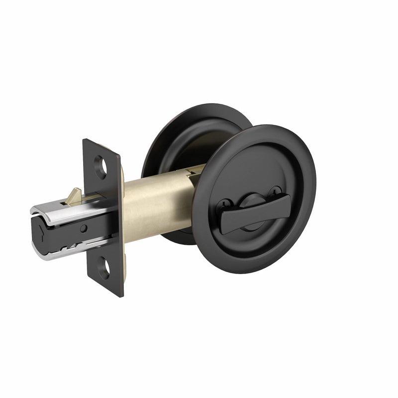 Richelieu Hardware 17RORB42 Onward Round Pocket Door Privacy Pull, Oil-Rubbed Bronze Oil Rubbed Bronze